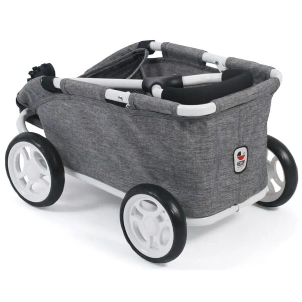 Bayer Chic 2000 660 76 Puppenwagen für Teddy & Puppen, Jeans Grau – Robust, Kompakt, Stabil
