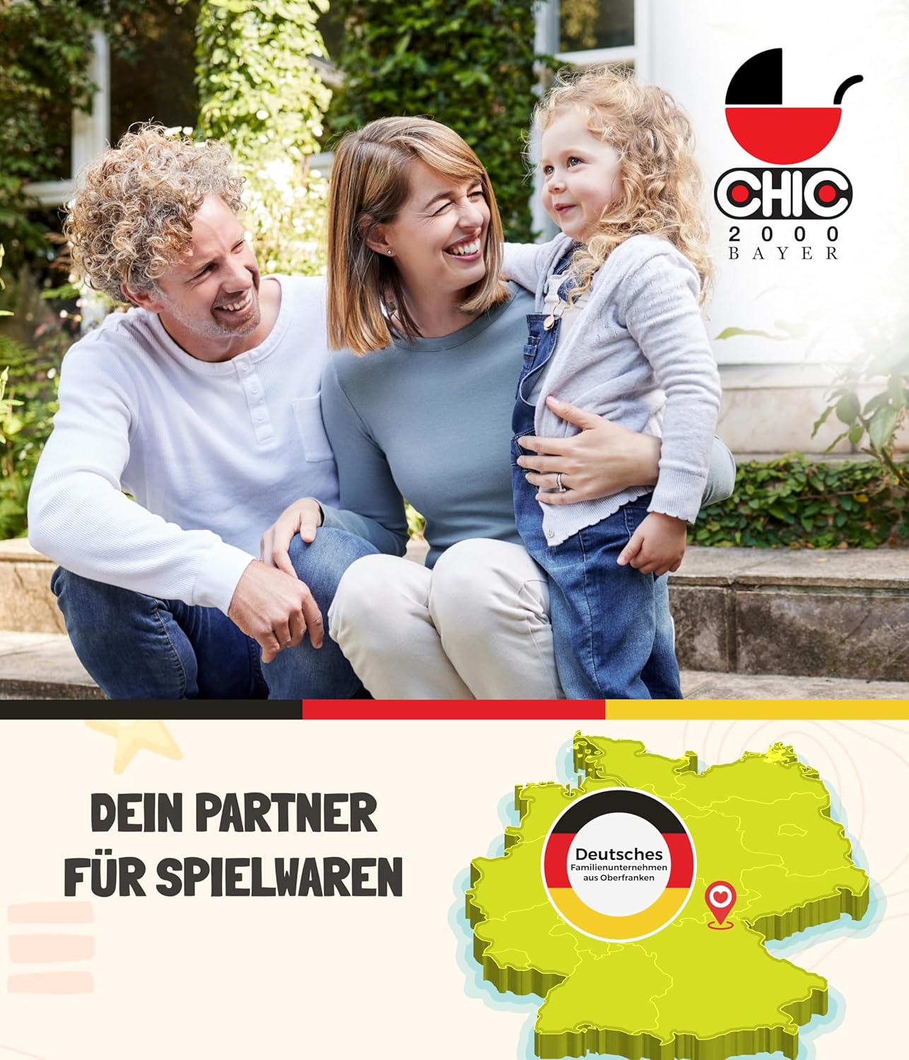 Bayer Chic 2000 Skipper Kinderkarre, klein, faltbar, 3-farbig Anthrazit