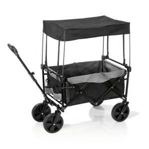 EASYmaxx Klappleiter mit 80 kg Tragfähigkeit, 360°-Drehlenkung, robustem Nylonbezug