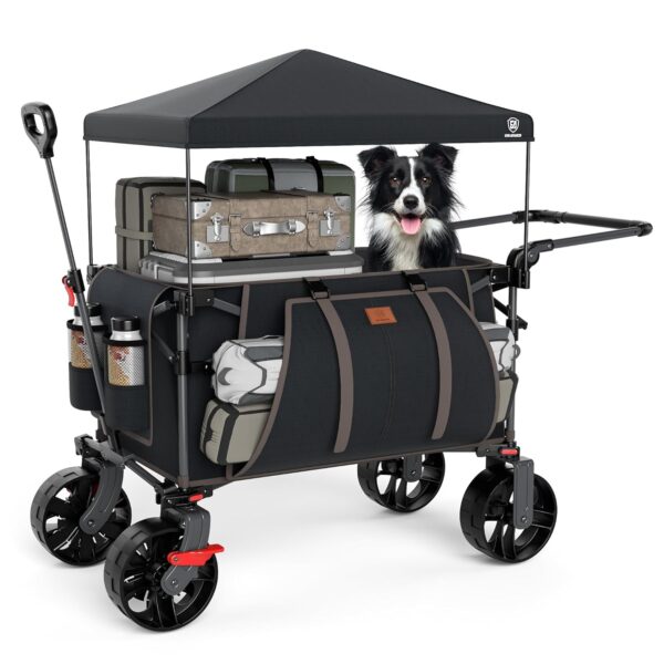 EVER ADVANCED XXL Faltbarer Rollwagen 225 L 150 kg Bremsfunktion 20x8 cm Räder