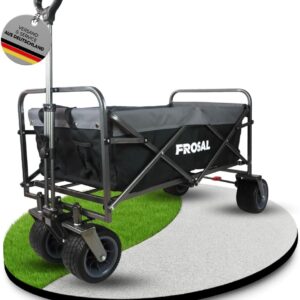 FROSAL Klappbarer Bollerwagen Kinder 2-in-1 für Strand Wald Wiese