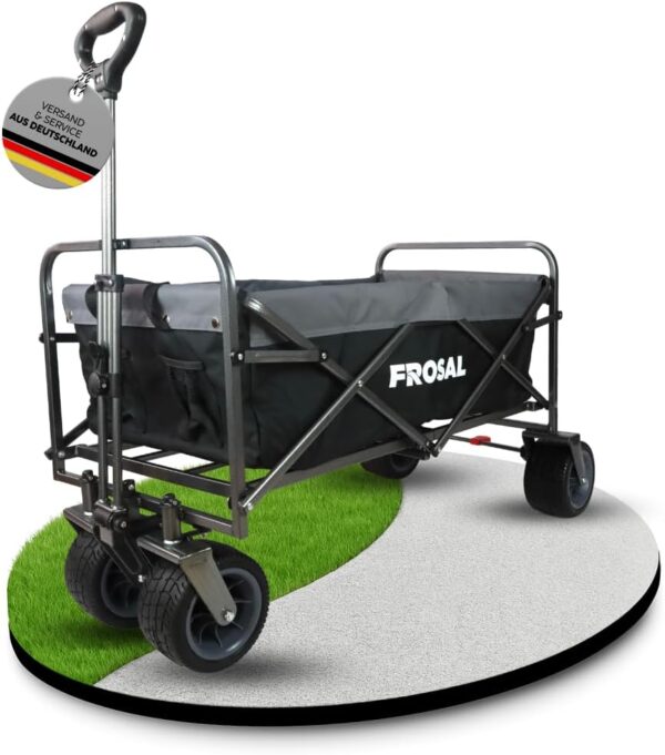 FROSAL Klappbarer Bollerwagen Kinder 2-in-1 für Strand Wald Wiese