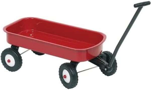 GoKi Holzanhänger mit Deichsel & Kippfunktion – robuste Holzqualität, fördert die Motorik bei Kindern durch Schieß- und Ziehspielzeug für innen und außen