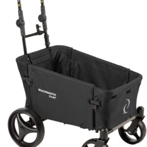 Handcart Faltbarer Rollwagen 40 kg Tragkraft, Schiebebügel & Feststellbremse, 87x52x39 cm