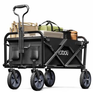 Handcart Faltbarer Teleskopgriff, Tragfähigkeit bis 100 kg, ideal für Einkauf, Garten, Reisen