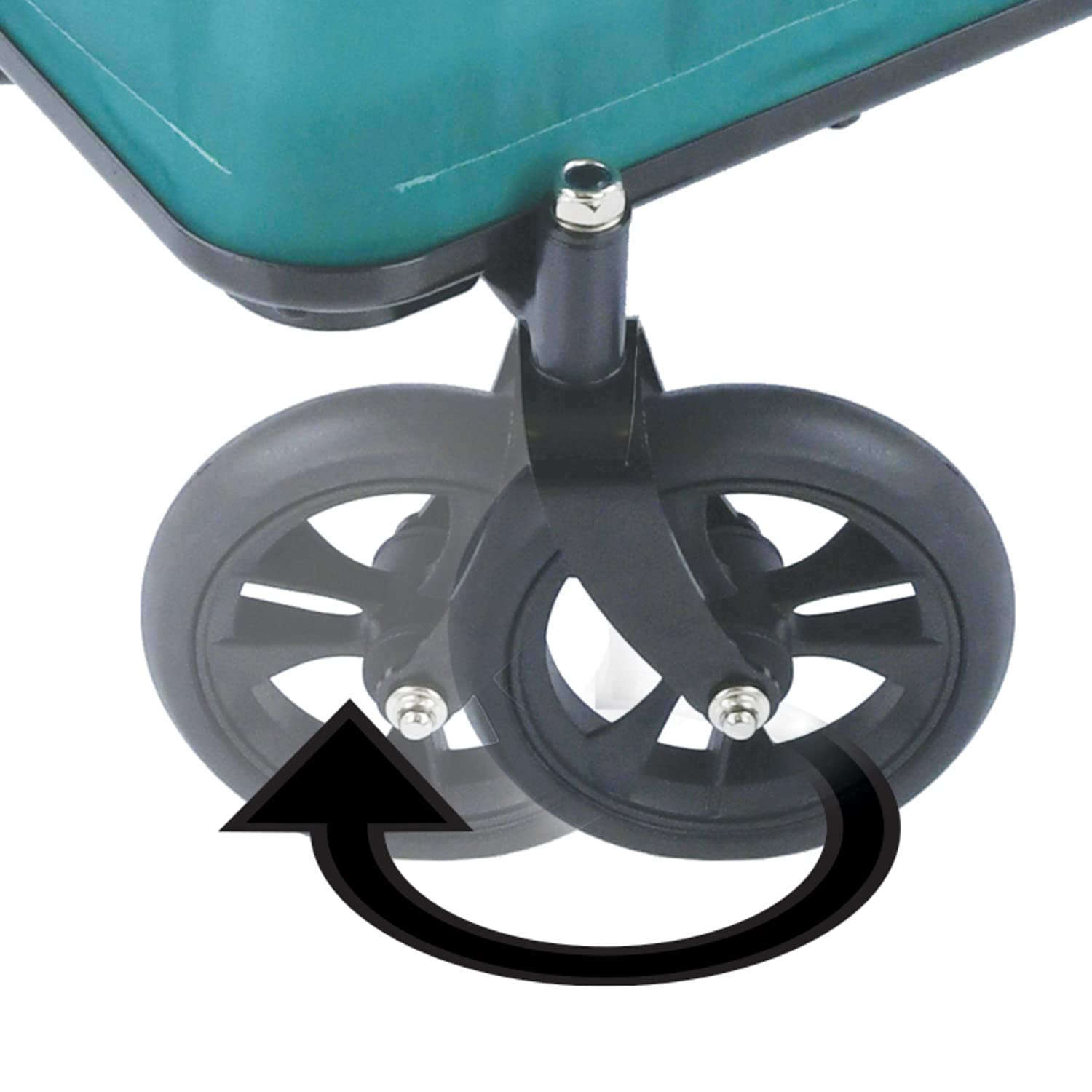 Hauck Eco Light Bollerwagen mit Sitzpolster, EVA-Reifen, abnehmbarer Deichsel (grün)