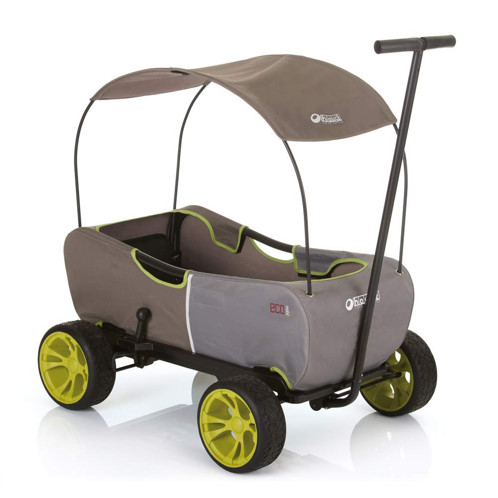Hauck Eco Mobile Kinderbuggy – Klappbar, Sonnendach, gepolsterte Sitze, 50 kg Tragkraft – Waldgrün