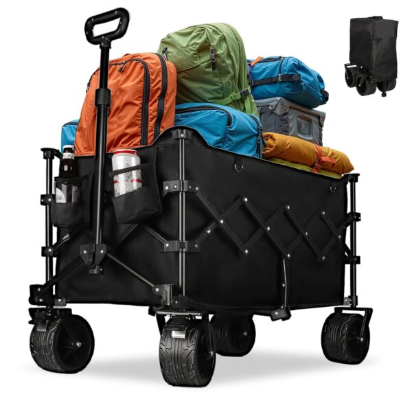 Northroad XXL Klappbarer Transportwagen 120kg 220L mit Bremsen und Geländereifen