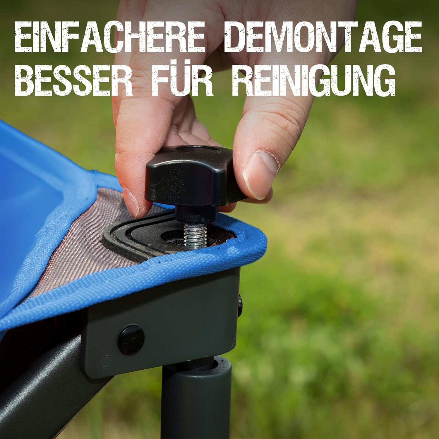 PORTAL Handwagen faltbar, 100 kg Tragfähigkeit, abnehmbarer Bezug, leichter Transportwagen