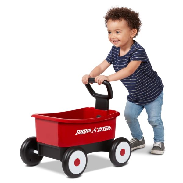 Radio Flyer Walker Wagen Rot, 2-in-1 Schiebe- & Ziehspielzeug, für 1-4 Jahre